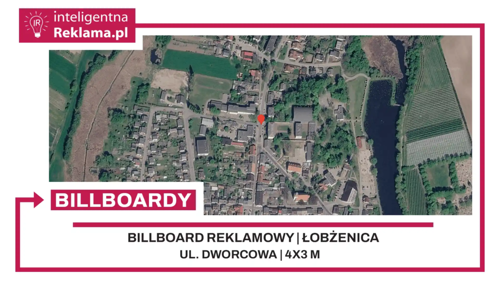 Lokalizacja reklamowa w Łobżenica przy ul. Dworcowa - powierzchnia 12 m²