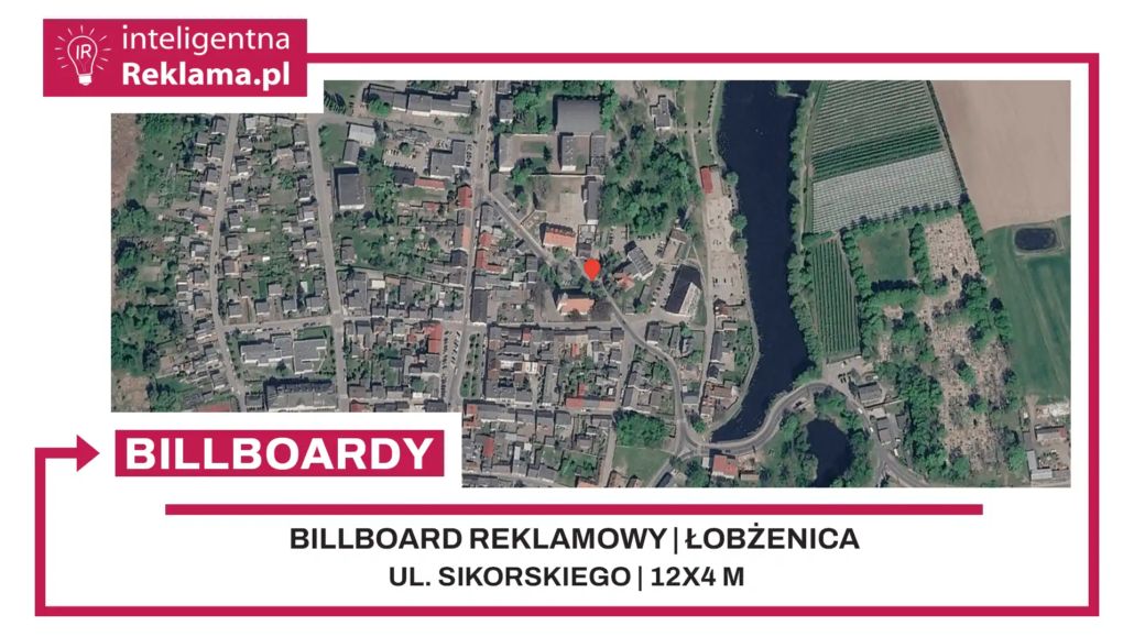 Lokalizacja reklamowa w Łobżenica przy ul. ul. Sikorskiego - powierzchnia 48 m²