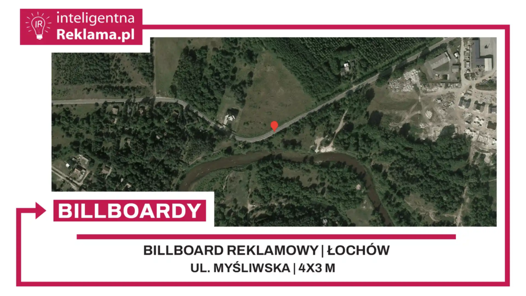 Lokalizacja reklamowa w Łochów przy ul. Myśliwska - powierzchnia 12 m²