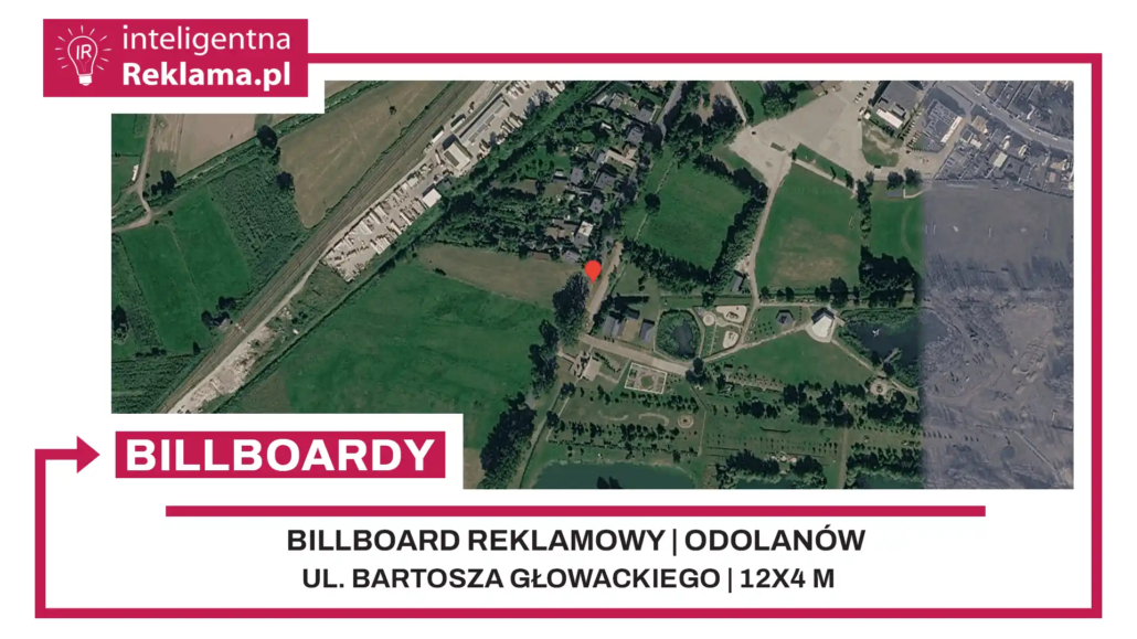 Lokalizacja reklamowa w Odolanów przy ul. Bartosza Głowackiego - powierzchnia 48 m²
