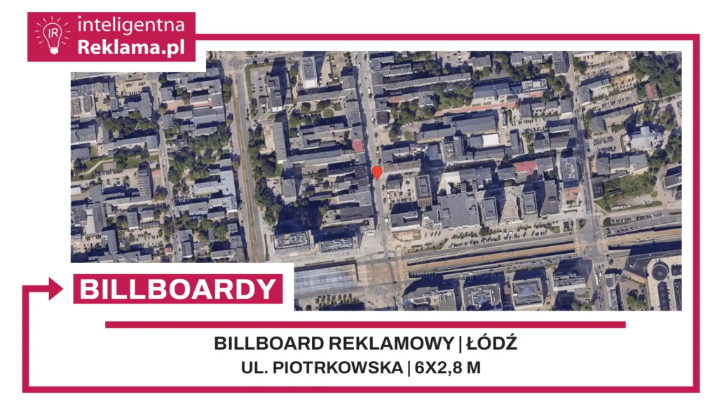 Lokalizacja reklamowa w Łódź przy ul. ul. Piotrkowska - powierzchnia 16,8 m²