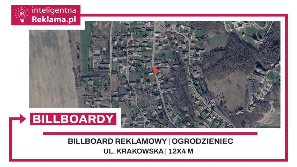 Lokalizacja reklamowa w Ogrodzieniec przy ul. Krakowska - powierzchnia 48 m²