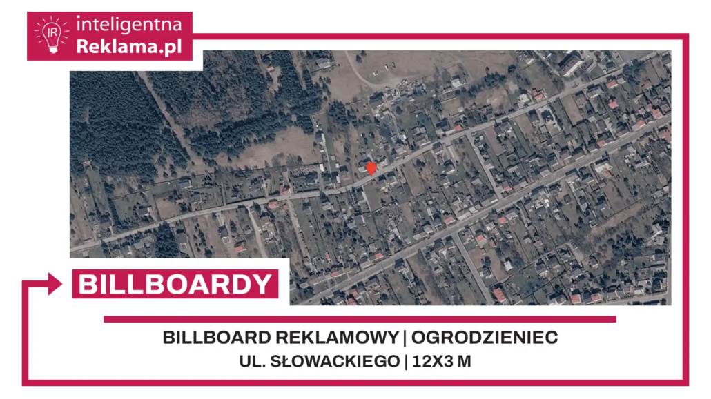 Lokalizacja reklamowa w Ogrodzieniec przy ul. Słowackiego - powierzchnia 36 m²