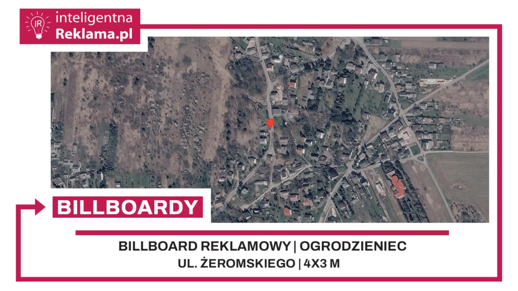 Lokalizacja reklamowa w Ogrodzieniec przy ul. Żeromskiego - powierzchnia 12 m²