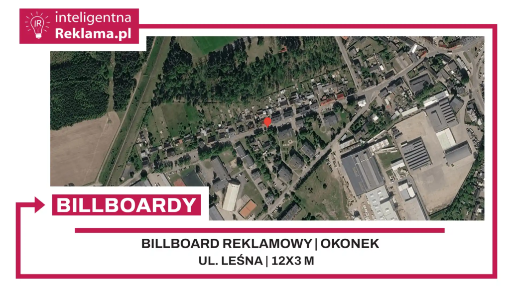 Lokalizacja reklamowa w Okonek przy ul. Leśna - powierzchnia 36 m²