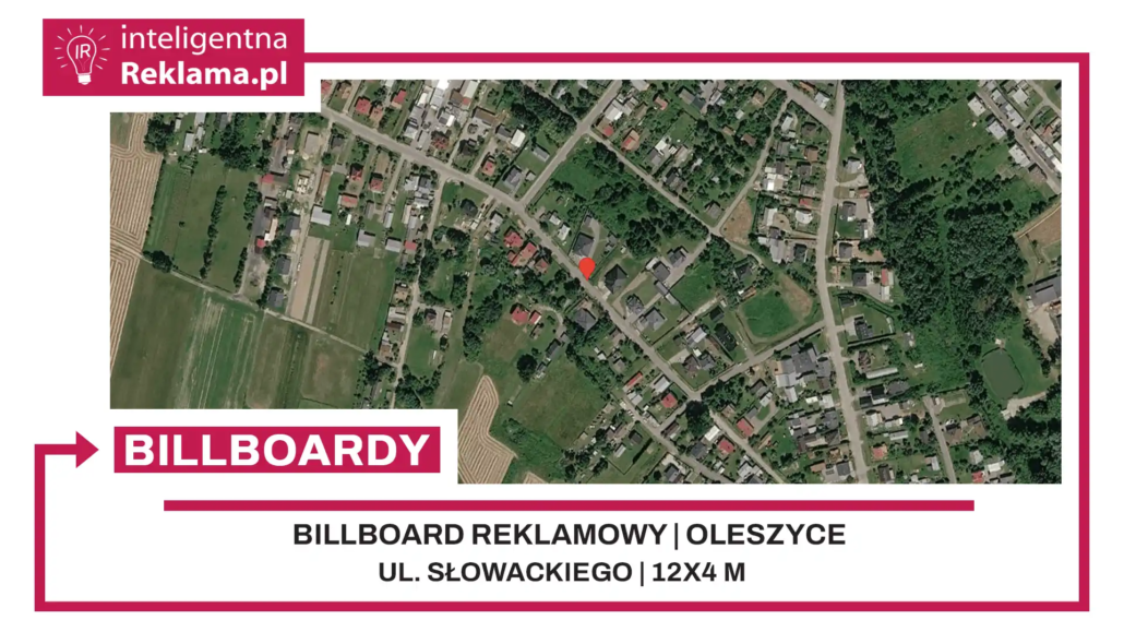 Lokalizacja reklamowa w Oleszyce przy ul. Słowackiego - powierzchnia 48 m²