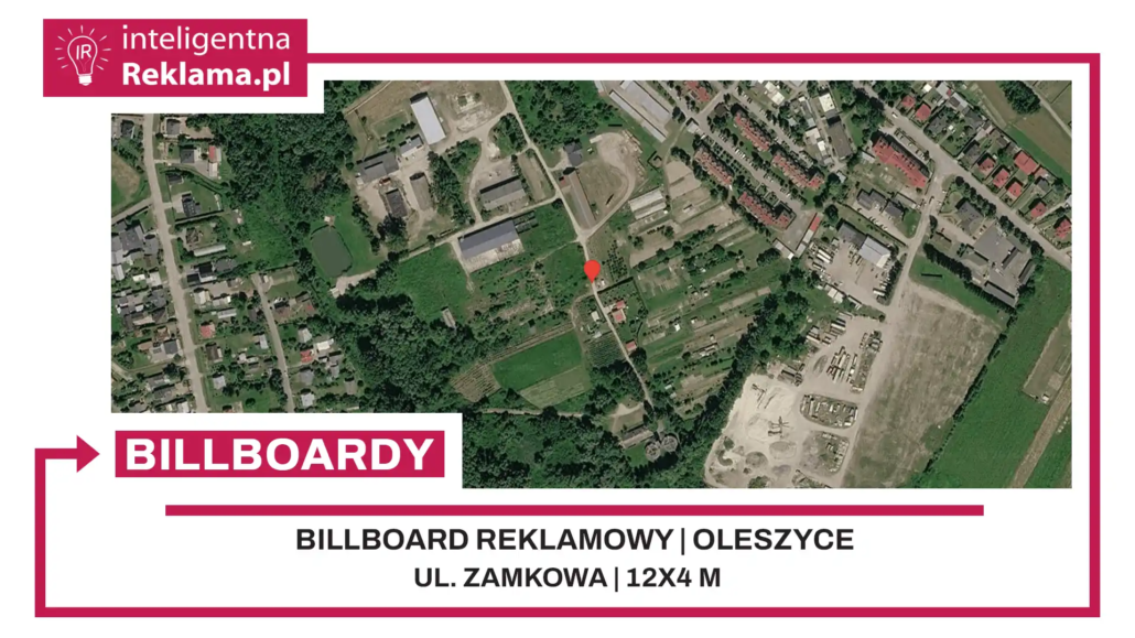 Lokalizacja reklamowa w Oleszyce przy ul. ul. Zamkowa - powierzchnia 48 m²