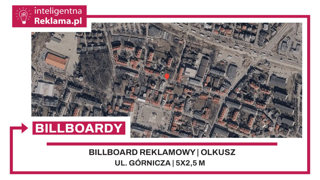 Lokalizacja reklamowa w Olkusz przy ul. Górnicza - powierzchnia 12,5 m²