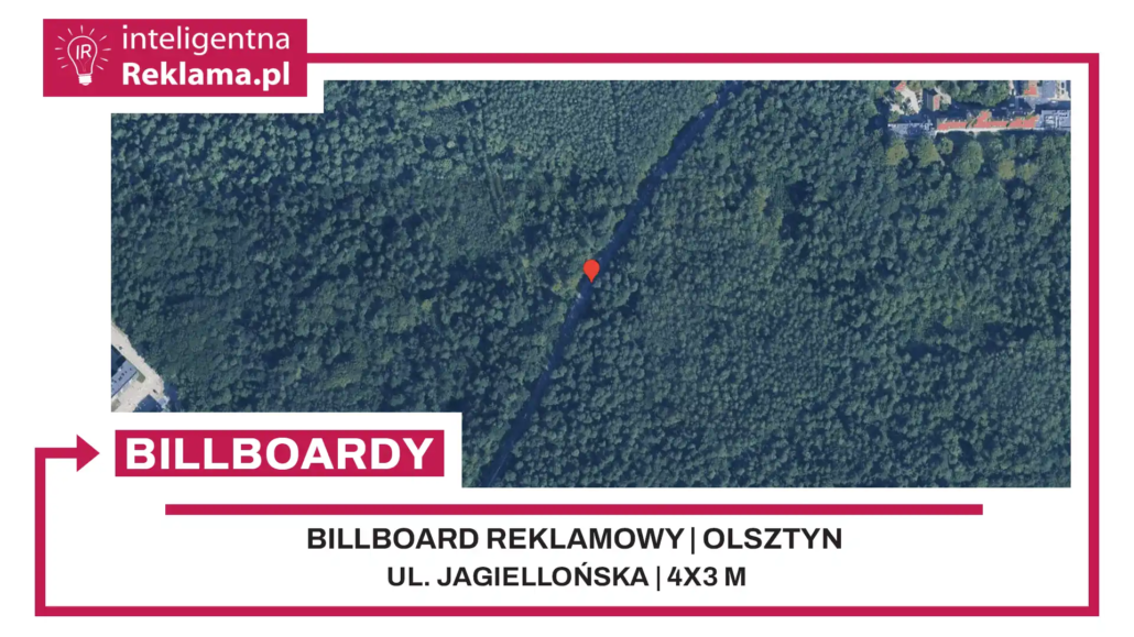 Lokalizacja reklamowa w Olsztyn przy ul. Jagiellońska - powierzchnia 12 m²
