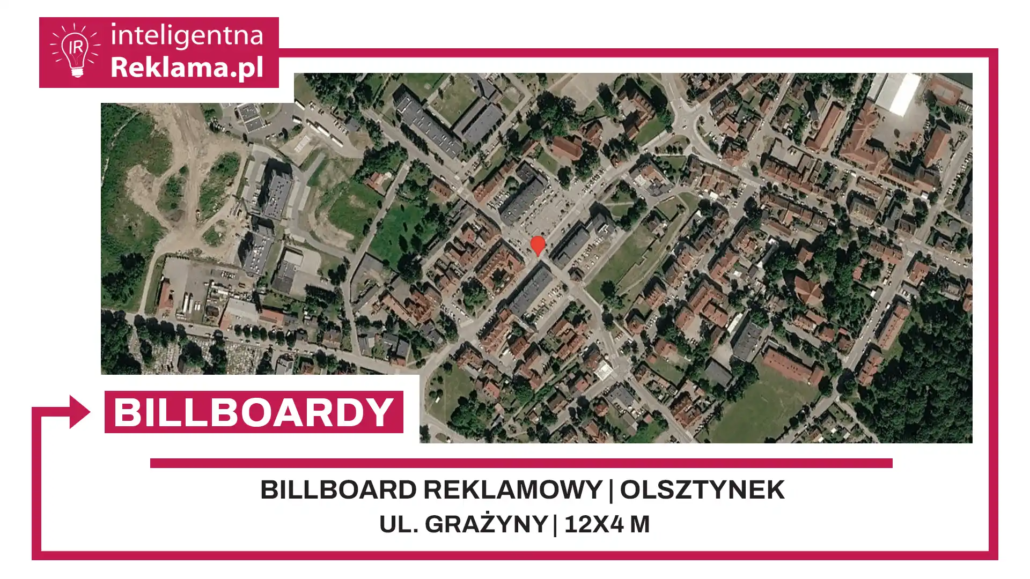 Lokalizacja reklamowa w Olsztynek przy ul. Grażyny - powierzchnia 48 m²