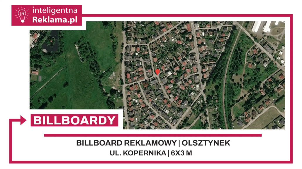 Lokalizacja reklamowa w Olsztynek przy ul. Kopernika - powierzchnia 18 m²