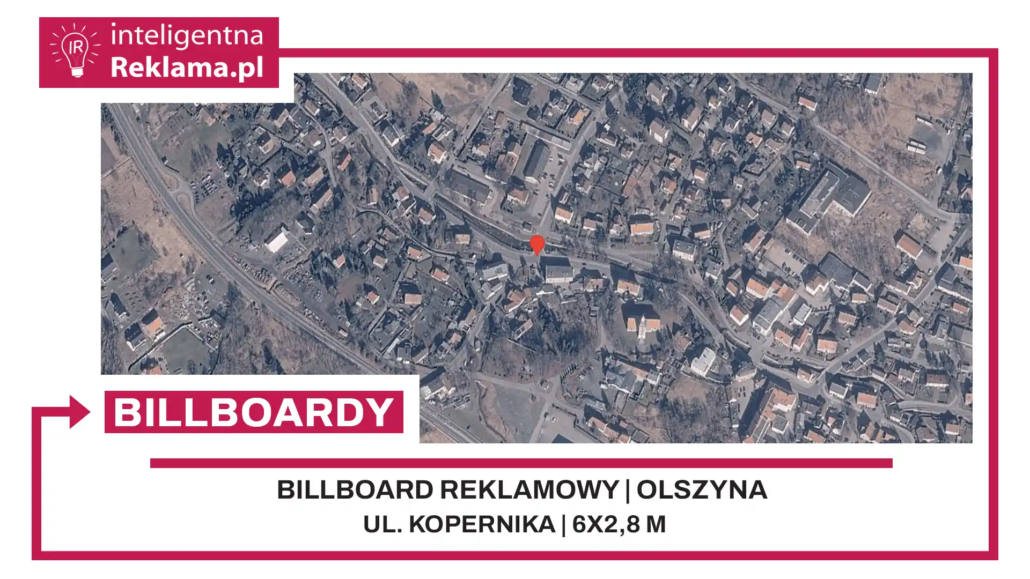 Lokalizacja reklamowa w Olszyna przy ul. Kopernika - powierzchnia 16,8 m²