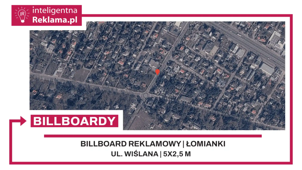 Lokalizacja reklamowa w Łomianki przy ul. Wiślana - powierzchnia 12,5 m²