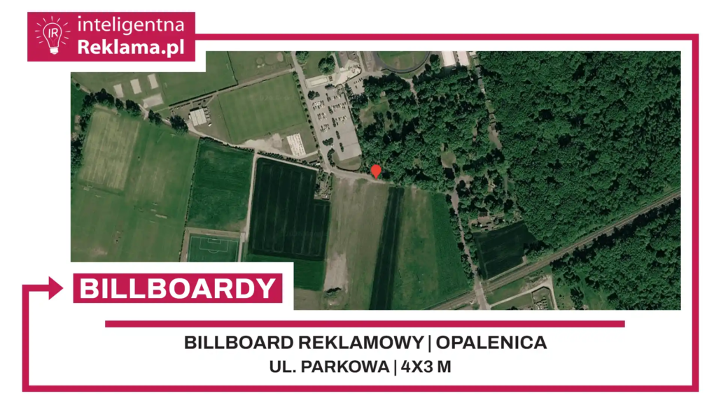 Lokalizacja reklamowa w Opalenica przy ul. Parkowa - powierzchnia 12 m²