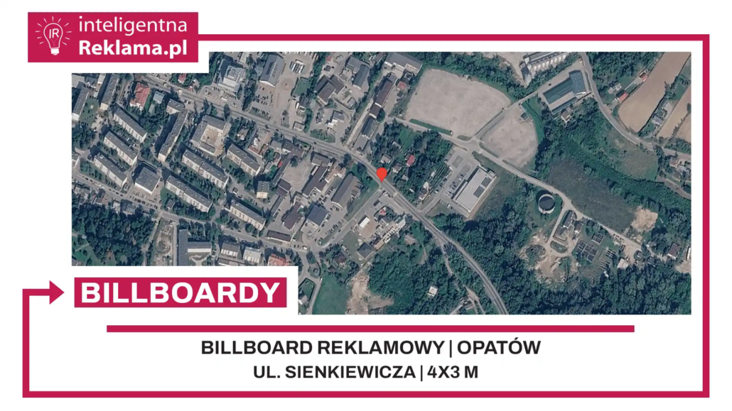 Lokalizacja reklamowa w Opatów przy ul. Sienkiewicza - powierzchnia 12 m²