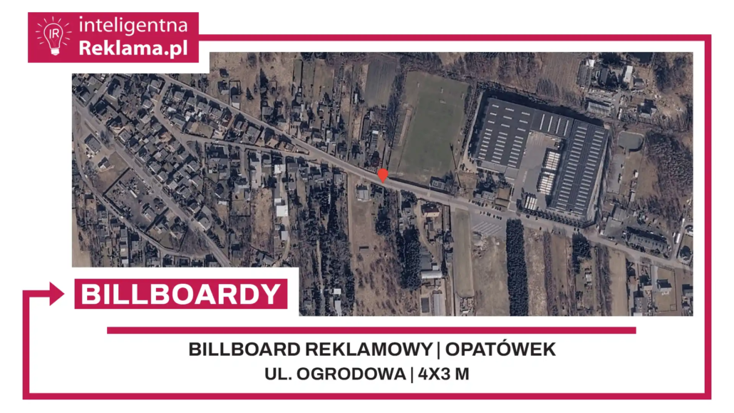 Lokalizacja reklamowa w Opatówek przy ul. Ogrodowa - powierzchnia 12 m²