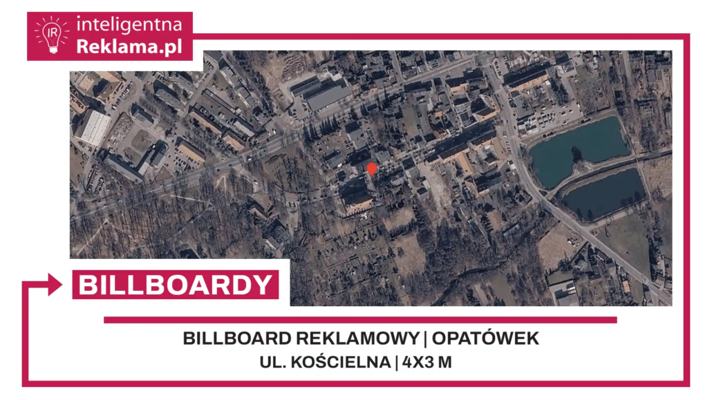 Lokalizacja reklamowa w Opatówek przy ul. ul. Kościelna - powierzchnia 12 m²