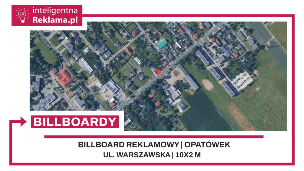 Lokalizacja reklamowa w Opatówek przy ul. Warszawska - powierzchnia 20 m²