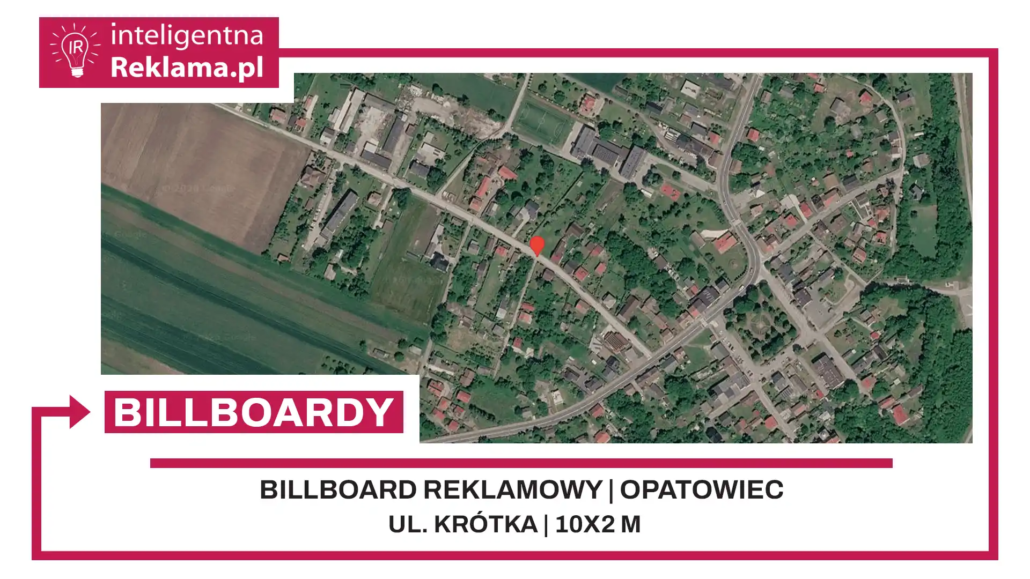 Lokalizacja reklamowa w Opatowiec przy ul. Krótka - powierzchnia 20 m²