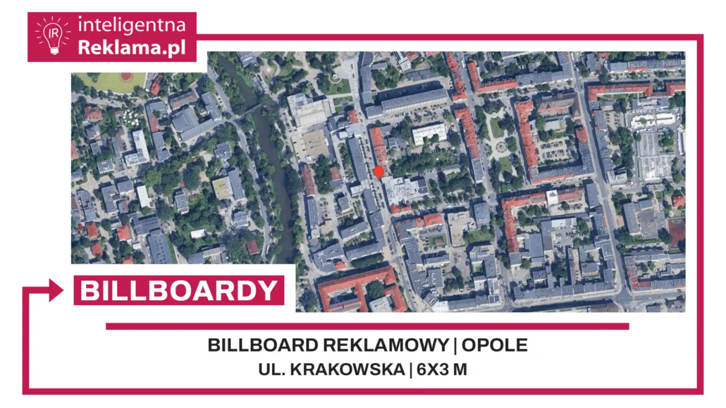 Lokalizacja reklamowa w Opole przy ul. Krakowska - powierzchnia 18 m²
