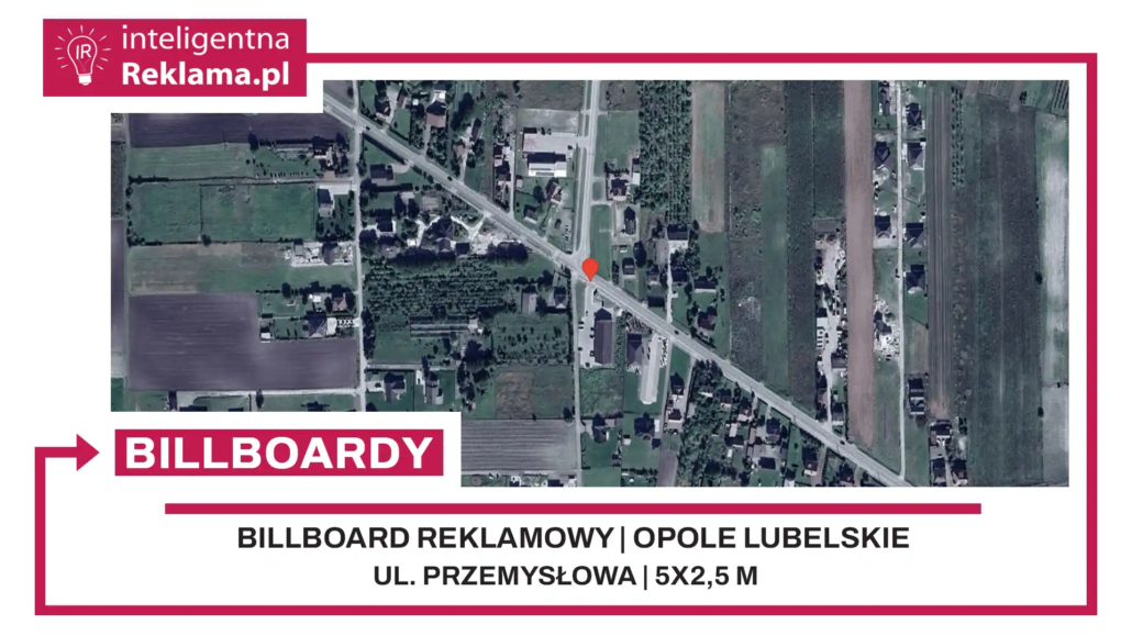 Lokalizacja reklamowa w Opole Lubelskie przy ul. Przemysłowa - powierzchnia 12,5 m²