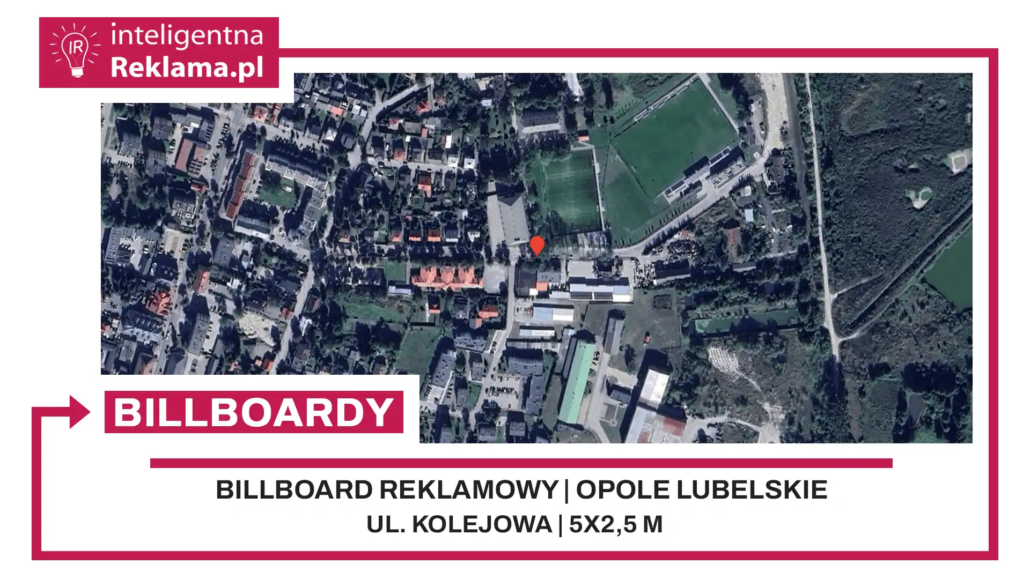 Lokalizacja reklamowa w Opole Lubelskie przy ul. ul. Kolejowa - powierzchnia 12,5 m²