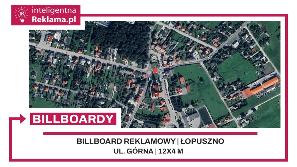 Lokalizacja reklamowa w Łopuszno przy ul. Górna - powierzchnia 48 m²