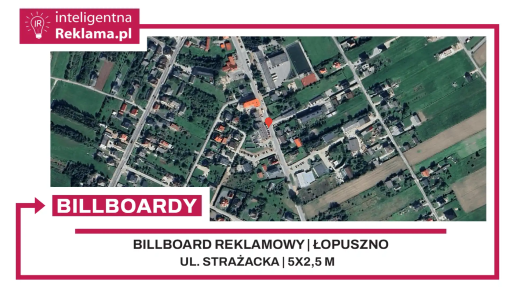 Lokalizacja reklamowa w Łopuszno przy ul. Strażacka - powierzchnia 12,5 m²