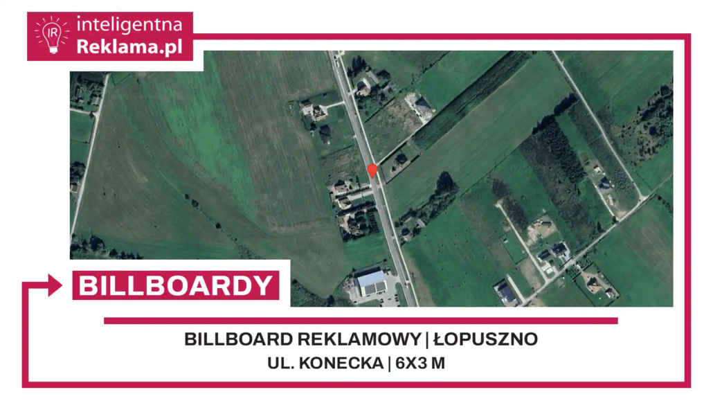 Lokalizacja reklamowa w Łopuszno przy ul. ul. Konecka - powierzchnia 18 m²