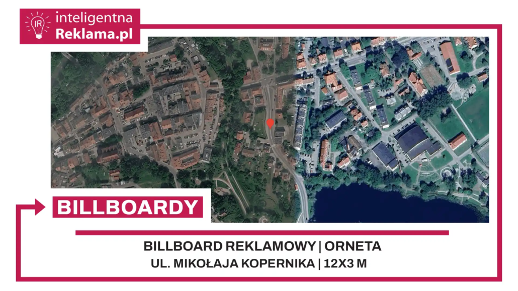 Lokalizacja reklamowa w Orneta przy ul. Mikołaja Kopernika - powierzchnia 36 m²
