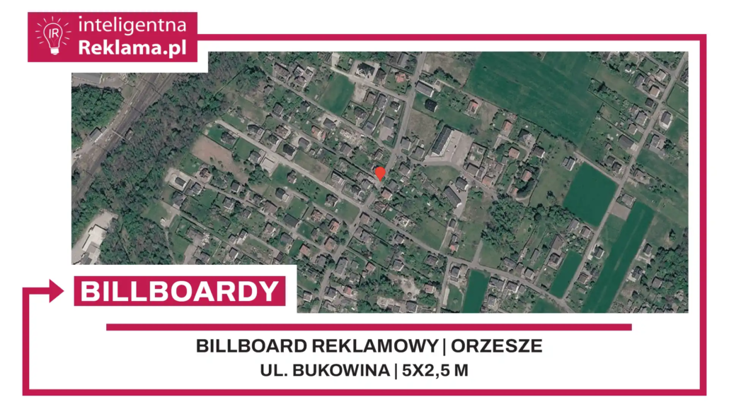 Lokalizacja reklamowa w Orzesze przy ul. Bukowina - powierzchnia 12,5 m²