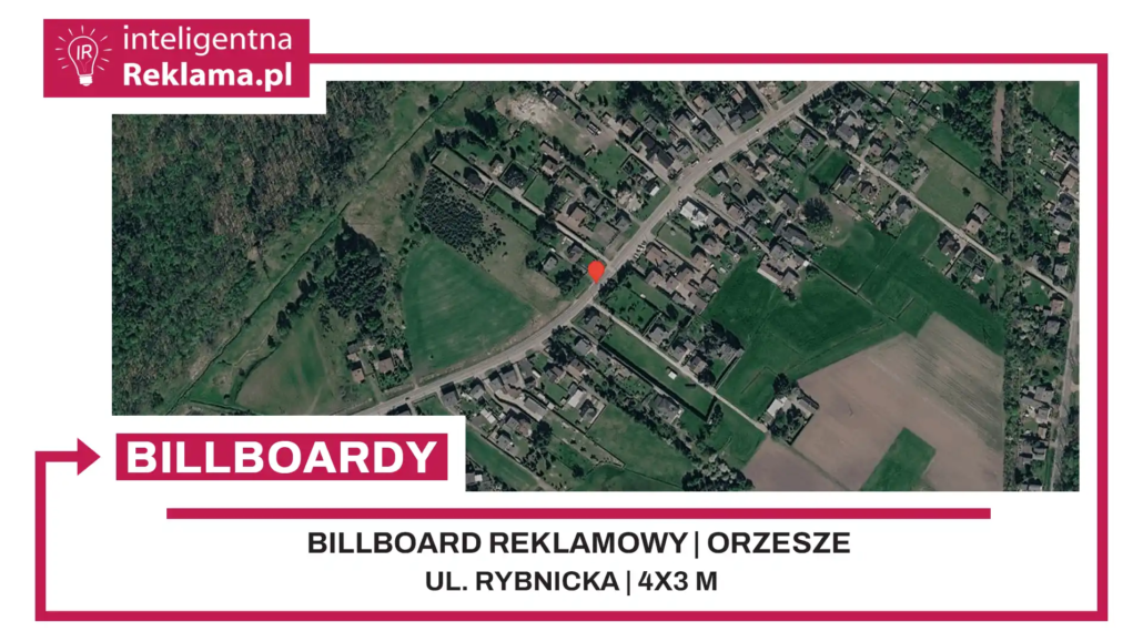 Lokalizacja reklamowa w Orzesze przy ul. ul. Rybnicka - powierzchnia 12 m²