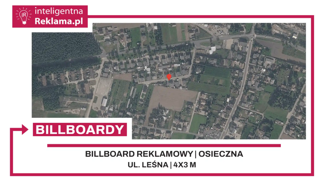 Lokalizacja reklamowa w Osieczna przy ul. Leśna - powierzchnia 12 m²