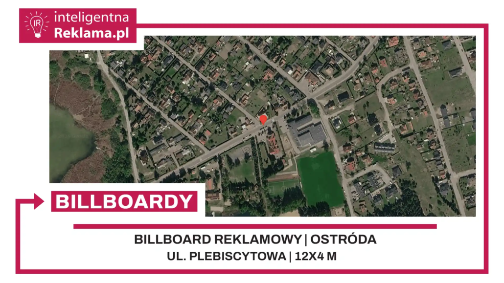 Lokalizacja reklamowa w Ostróda przy ul. Plebiscytowa - powierzchnia 48 m²