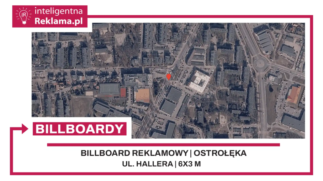 Lokalizacja reklamowa w Ostrołęka przy ul. Hallera - powierzchnia 18 m²