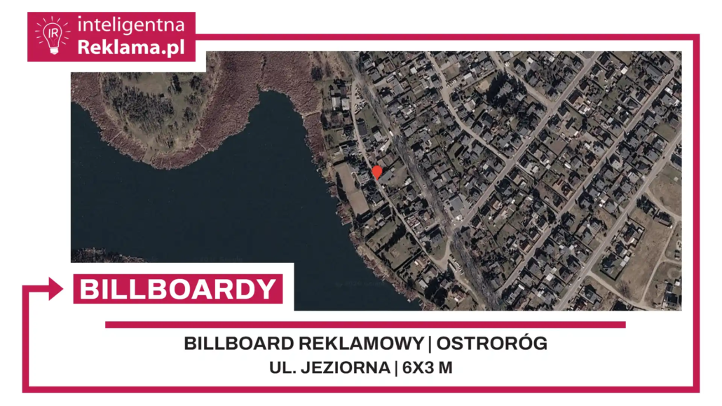 Lokalizacja reklamowa w Ostroróg przy ul. Jeziorna - powierzchnia 18 m²