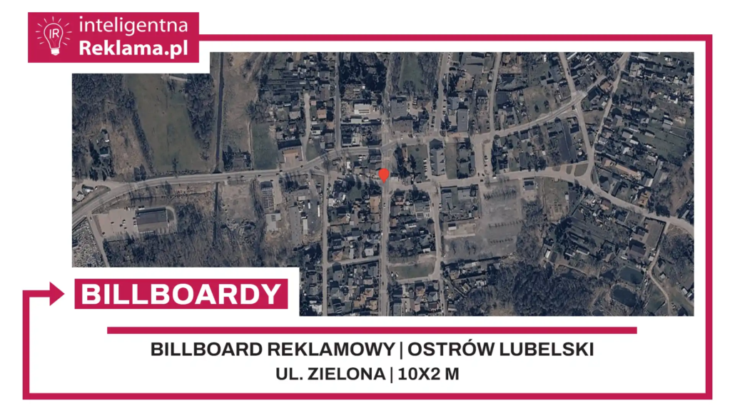 Lokalizacja reklamowa w Ostrów Lubelski przy ul. Zielona - powierzchnia 20 m²