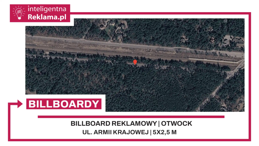 Lokalizacja reklamowa w Otwock przy ul. Armii Krajowej - powierzchnia 12,5 m²