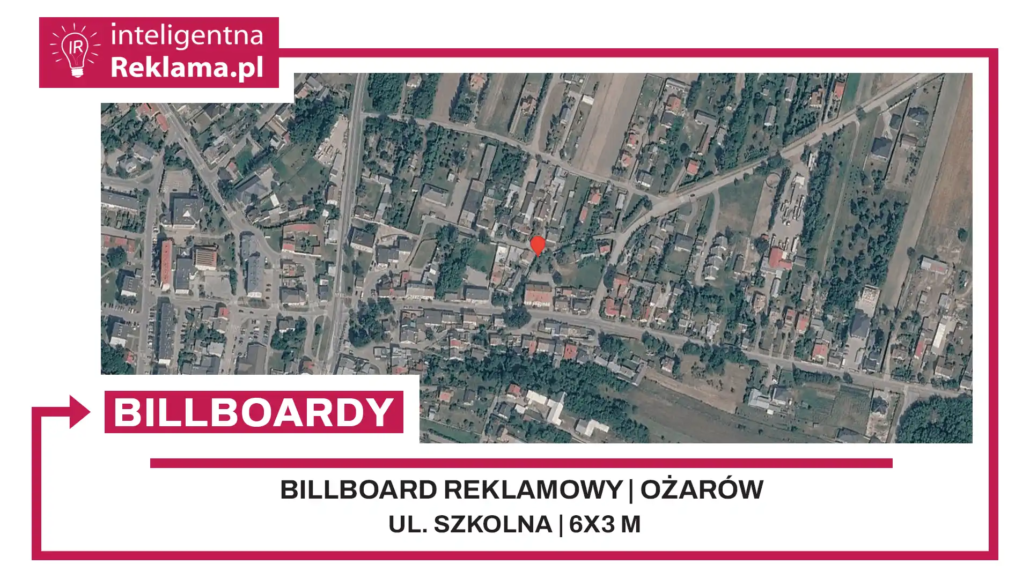 Lokalizacja reklamowa w Ożarów przy ul. Szkolna - powierzchnia 18 m²