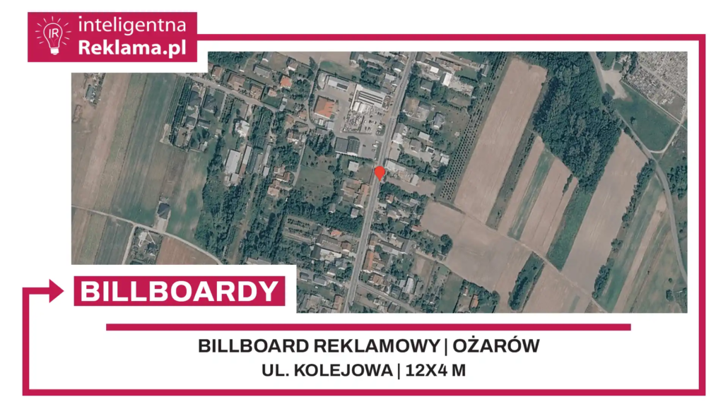 Lokalizacja reklamowa w Ożarów przy ul. ul. Kolejowa - powierzchnia 48 m²