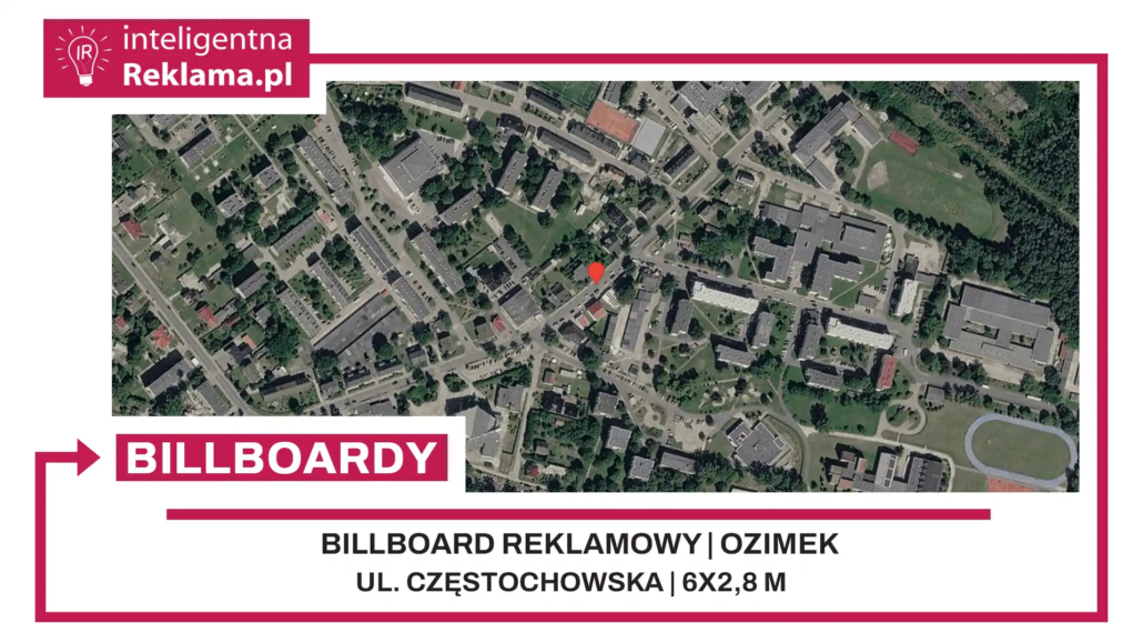 Lokalizacja reklamowa w Ozimek przy ul. ul. Częstochowska - powierzchnia 16,8 m²
