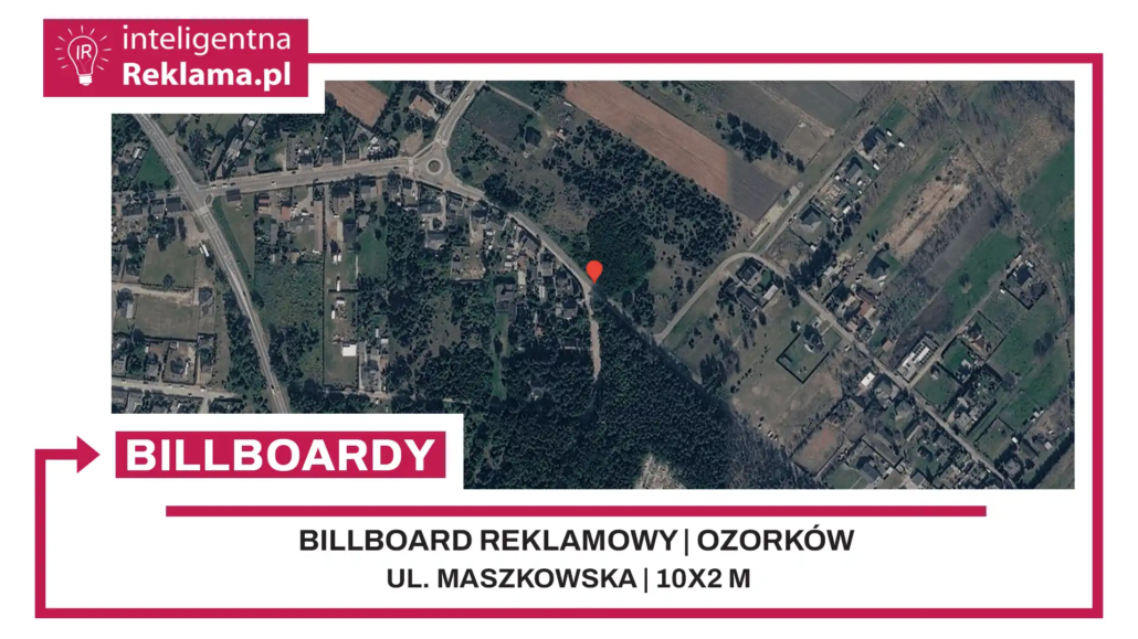 Lokalizacja reklamowa w Ozorków przy ul. Maszkowska - powierzchnia 20 m²