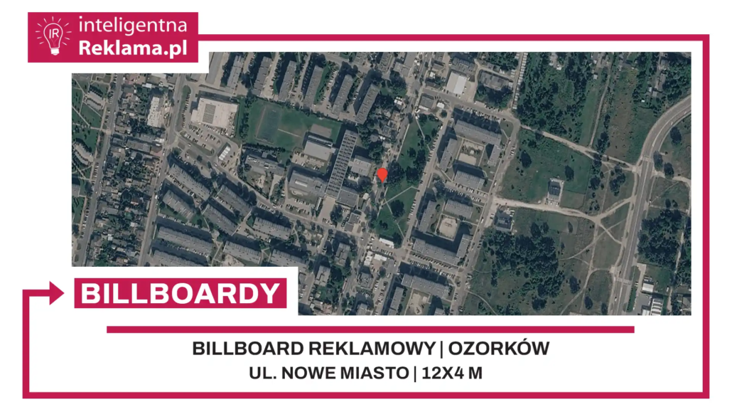 Lokalizacja reklamowa w Ozorków przy ul. Nowe Miasto - powierzchnia 48 m²