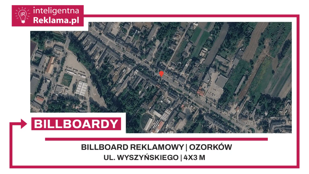 Lokalizacja reklamowa w Ozorków przy ul. Wyszyńskiego - powierzchnia 12 m²