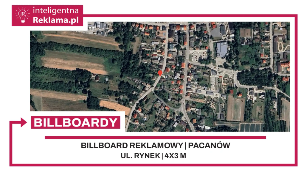 Lokalizacja reklamowa w Pacanów przy ul. Rynek - powierzchnia 12 m²