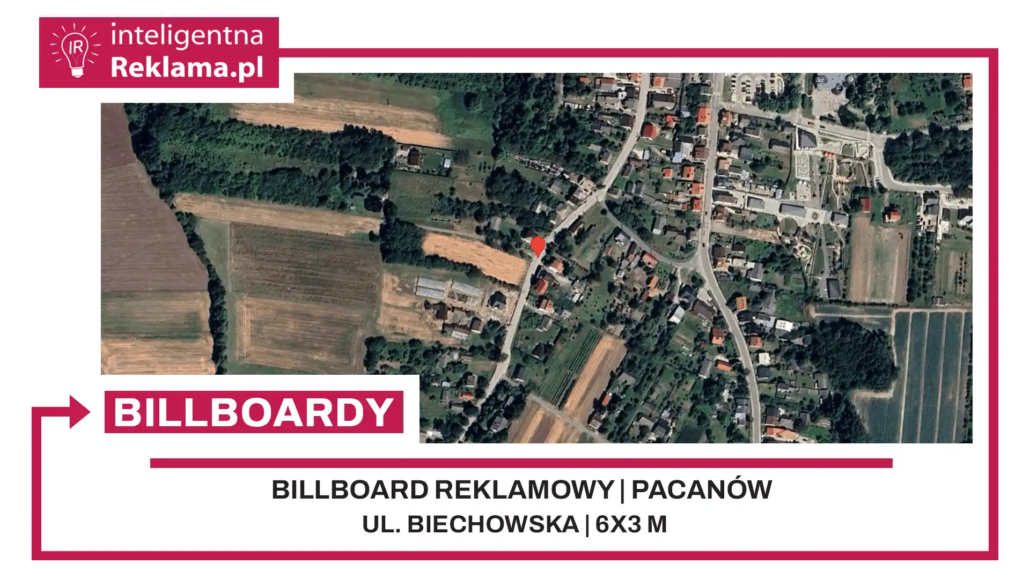Lokalizacja reklamowa w Pacanów przy ul. ul. Biechowska - powierzchnia 18 m²