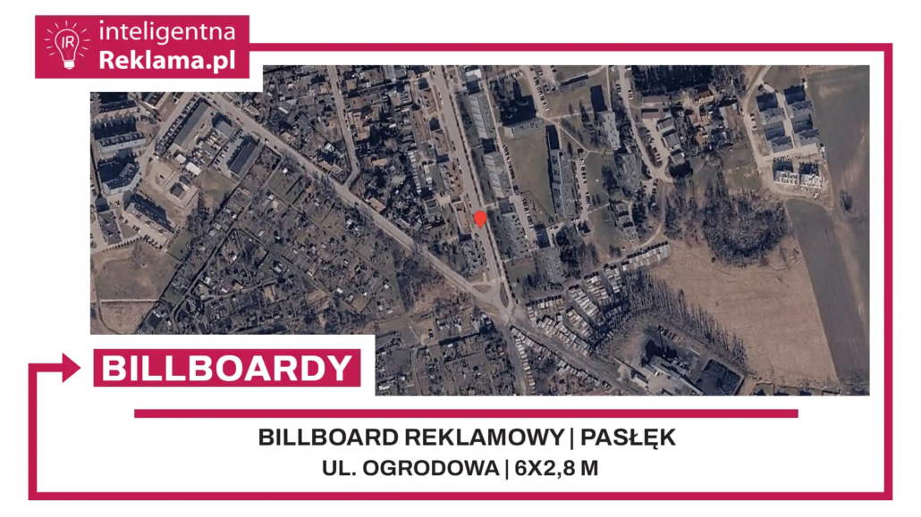 Lokalizacja reklamowa w Pasłęk przy ul. Ogrodowa - powierzchnia 16,8 m²