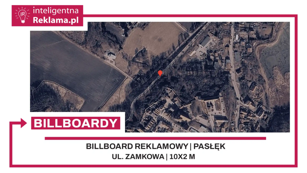 Lokalizacja reklamowa w Pasłęk przy ul. Zamkowa - powierzchnia 20 m²