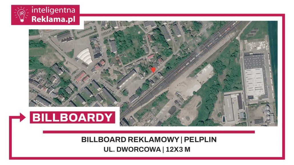 Lokalizacja reklamowa w Pelplin przy ul. Dworcowa - powierzchnia 36 m²