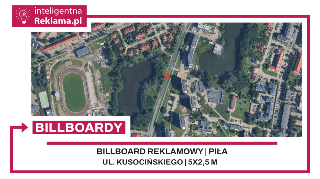 Lokalizacja reklamowa w Piła przy ul. Kusocińskiego - powierzchnia 12,5 m²